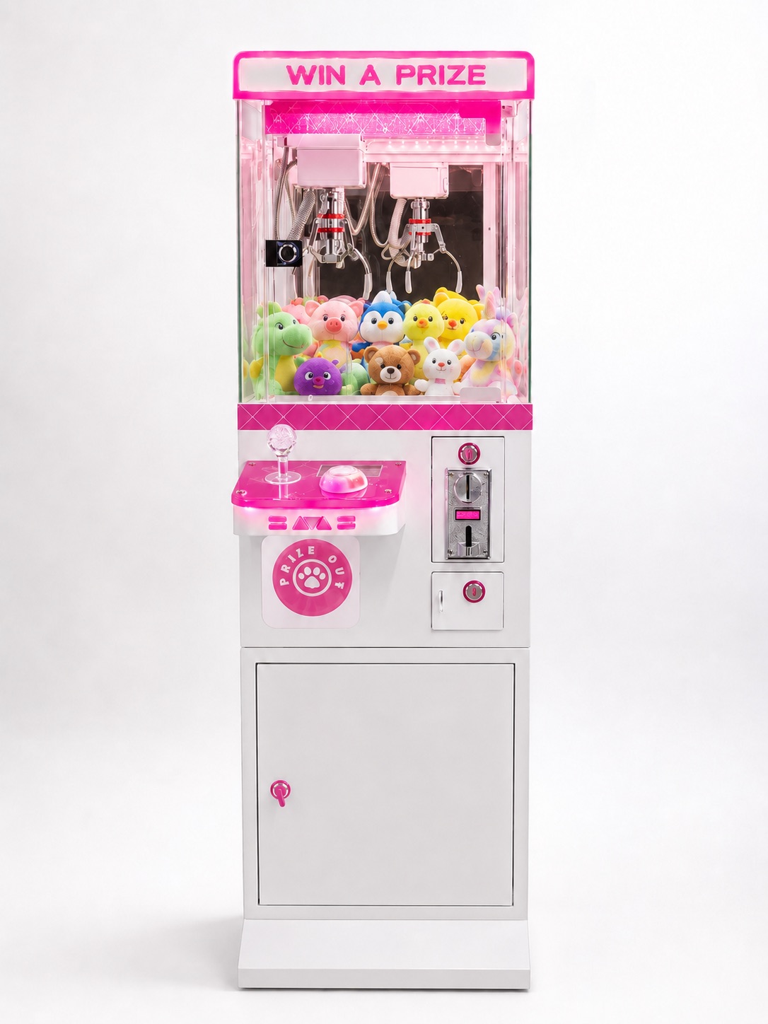 Pink claw machine rental